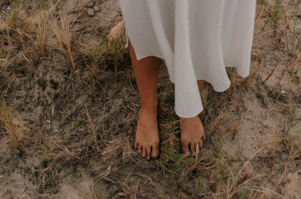 barefoot girl