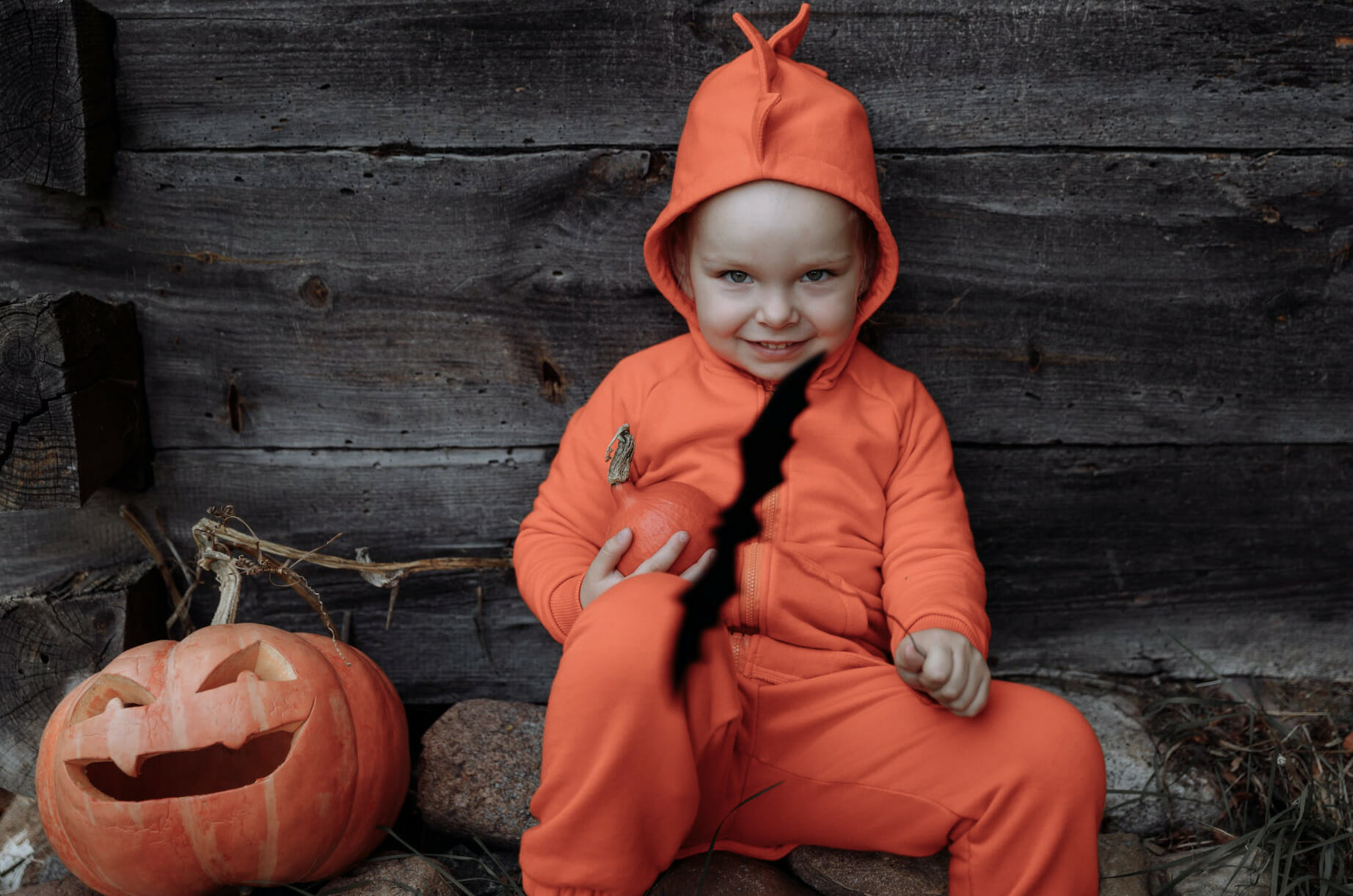 child in a halloween costume
